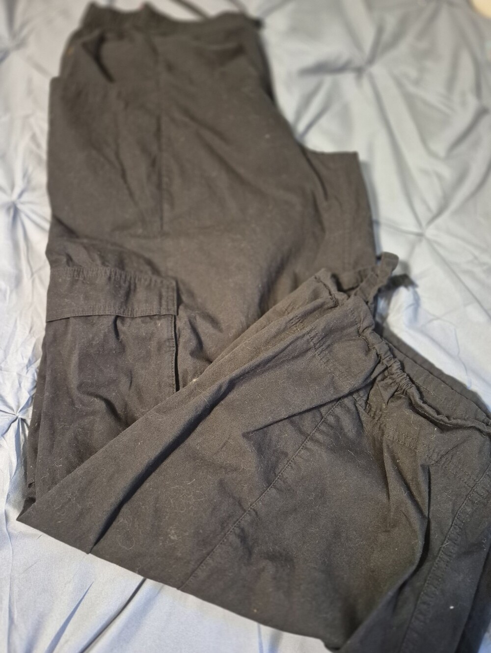 DSG Black Womens Cotton Elastic-Waist Joggers